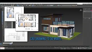 3Ds Max - Architectural Visualisation Tutorial - 2 Floor - Part 01