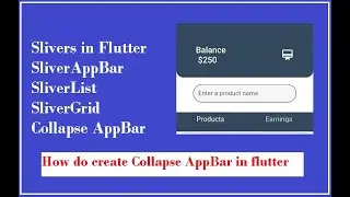 Flutter Slivers | SliverAppBar |SliverList |CollapseAppBar in 