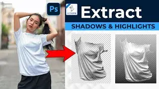 How to Extract Shadows & Highlights to New Layer Photoshop Tutorial | Photoshop Action