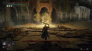 Elden Ring Killing Godfrey Apparition as the bloodborne hunter (2K) #eldenring #mods