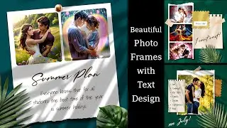 Beautiful Photo Frames with Design l PSD Photo Frames l Psd Photo Templates