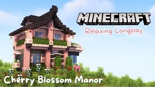 Minecraft Longplay | Cozy Cherry Blossom House (no commentary)