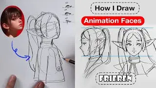 How I DRAW ANIMATION FACES step by step | tips | Tutorial