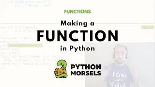 How to make a function in Python