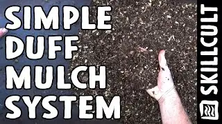 Simple Leaf Dam System For Collecting Mulch