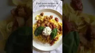 Spicy Italian Sausage and Fennel Tagliatelle with Ricotta | Liberty Fennell | Osolocal2u