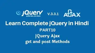 jQuery Ajax - get and post Method in Hindi Part10