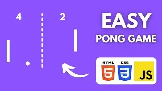 EASY Pong Game in JavaScript Tutorial - QUICK BEGINNER PROJECT