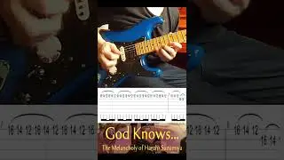 God Knows「涼宮ハルヒの憂鬱」劇中歌 .::TBT::. #shorts #anime #nerdguitarrist