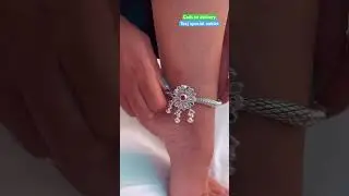 New designer silver flower design anklets, with 70%discount on instant first order #shorts #anklets