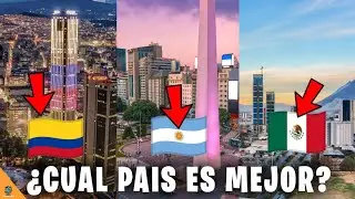 Mejores Ciudades De COLOMBIA vs Ciudades De ARGENTINA vs Ciudades de MÉXICO