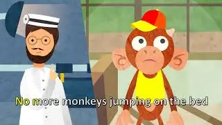 FIVE LITTLE MONKEYS | Song with lyrics