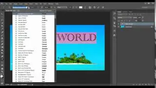 How to change a font of the text 