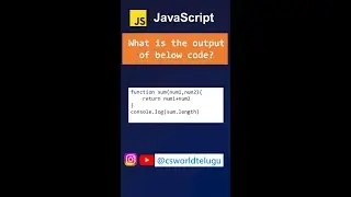 functions in javascript | javascript tutorials | javascript for beginners #javascript#csworldtelugu