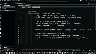 Calculating the Values to be Placed into the Elements of an Array - Java.