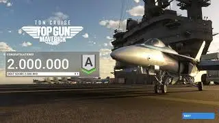 MFS2020 | Top Gun: Maverick DLC | Carrier Landing Challenge | 2 million points | Best Score