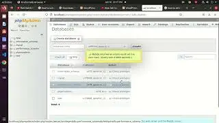 how to delete phpmyadmin database