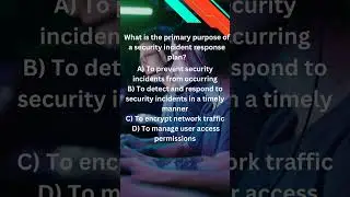 Security Plus Security Incident Response 