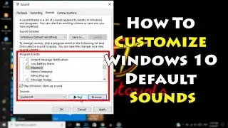 How To Customize Windows 10 Default sounds | Tech Tutorials