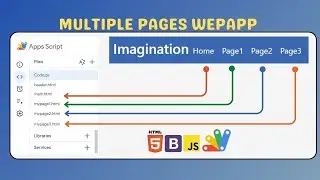 📰How to Build a Dynamic Web App with Google Apps Script | Navigation & Multiple Pages Tutorial