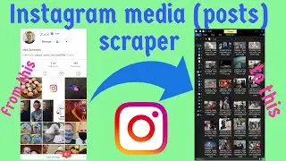 How to scrape photos, videos from instagram profiles - Instagram Post Scraper