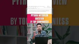 Python Interview Question from Top Company 