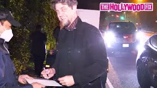 Andy Muschietti Draws The Flash For A Fan At Jennifer Kleins Christmas Party In Los Angeles, CA