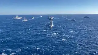 NATO Ships Sail in Formation in Support of Neptune Strike 2022