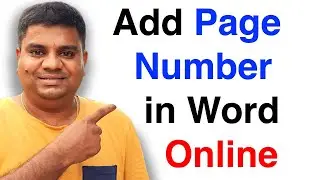 How To Add Page Numbers In Word Online [ Office 365 ]