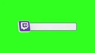 Twitch lower third green screen animation