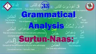 Suratun Naas. Grammatical analysis. Easy and fastest way to learn arabic. Arabic for beginners.