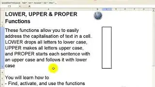 Automatically change text cases in Excel 2003 from current tExt to UPPER, lower or Proper case.