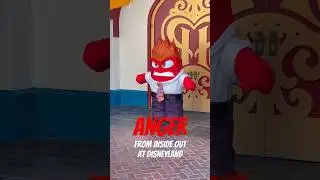 🔥 ANGER from Inside Out at Disneyland! #disney #insideout #insideout2 #disneyland