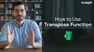 Transpose Function | How to Use Transpose Function in Excel | How to Transpose Using Paste Special