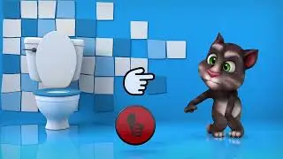 Talking Tom | Bathroom Break 🚽 🔴 | Funny Cartoon Videos | HooplaKidz TV