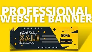 Professional Website Banner Design  in Canva || Web Banner Design Tutorial #canva