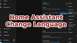 Home Assistant Change Language