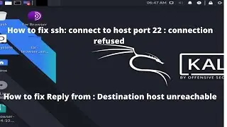 ssh connect to host port 22 connection refused kali linux