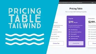 Building Pricing Tables with TailwindCSS!