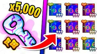 Opening 5,000 Void Keys *INSANE LUCK* in Pet Simulator 99!