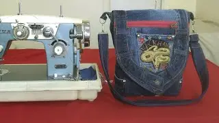 DIY Bag Jeans Fantasy Сумка рюкзак из джинсов своими руками полный МК и выкройка Джинсовая Фантазия