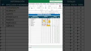 crear plantilla de asistencia #excelavanzado #tutorial #macros #vba #asistencia #tareas #funciones