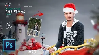 Christmas photo editing | photoshop editing Tutorial | Merry Christmas |  trending editing