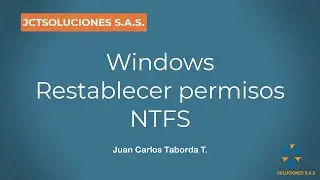 Restablecer permisos NTFS