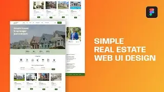 Simple Real Estate Web UI Design (2/5) | Figma Tutorial