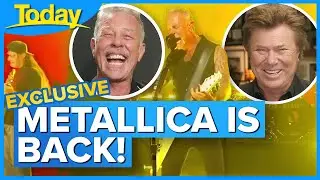 Dickie Wilkins' exclusive catch-up with Metallica frontman James Hetfield | Today Show Australia