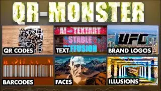 QR Monster Illusion Diffusion – Turn anything into AI art – Six QR Code Controlnet Models