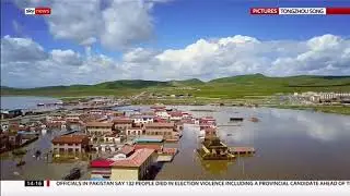 Massive flooding in China - Sky News - 14th July 2018
