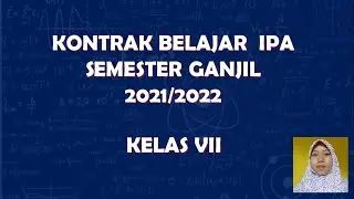 KONTRAK BELAJAR - KELAS 7 GANJIL 2021/2022