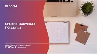 Сроки в закупках по 223 ФЗ